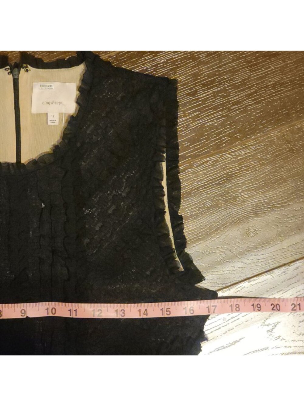 Cinq À Sept Maceio Lace Tiered Dress Formal Elegant Designer Black Tie Womens 12 - Picture 4 of 8